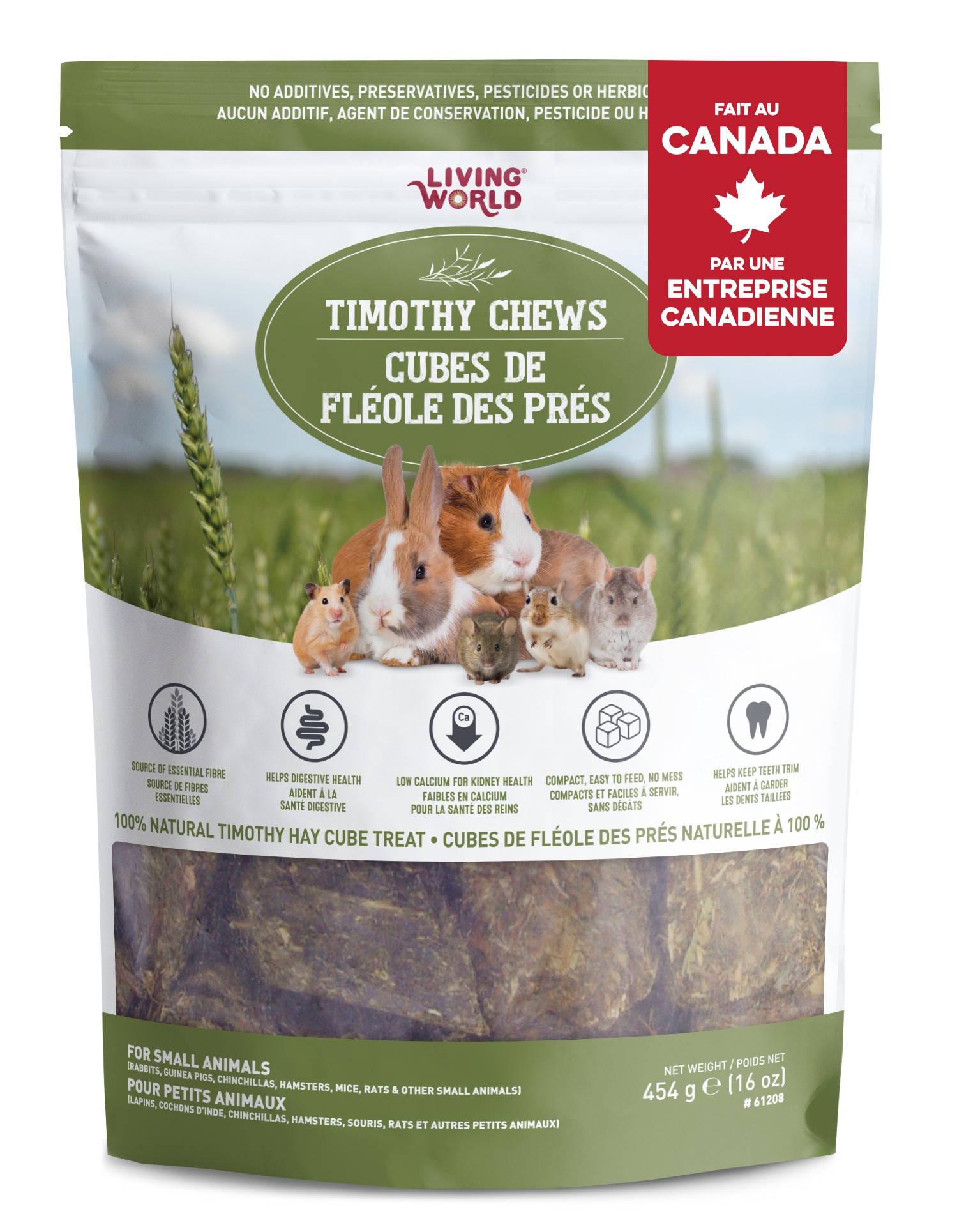 Cubes de fléole des prés