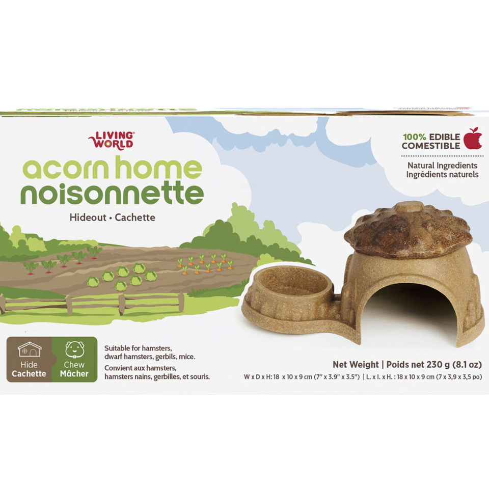 Cachette comestible Living World, Noisonnette, brune